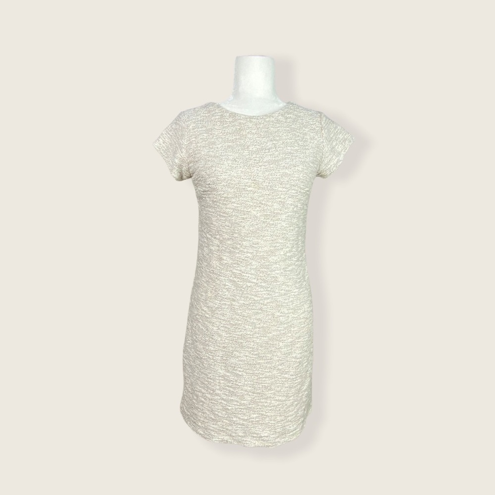 Banana Republic Metallic Tweed Crew Neck Dress 0